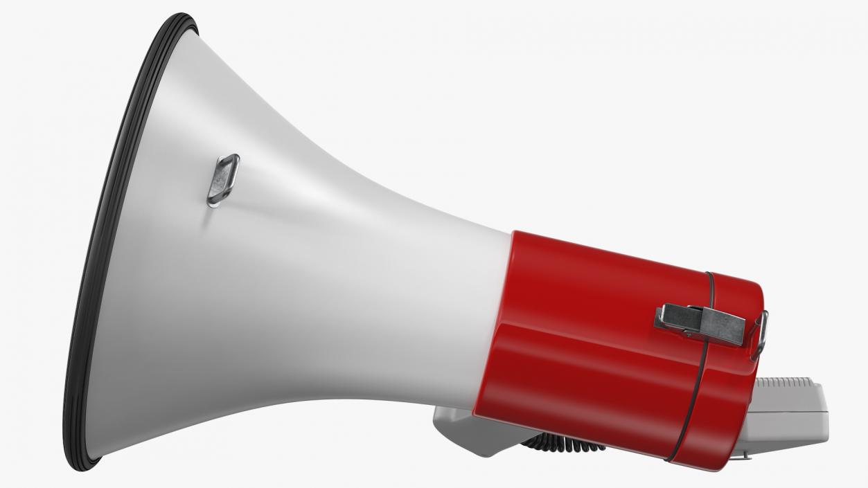 Megaphone Speaker with LED Flashlight 3D