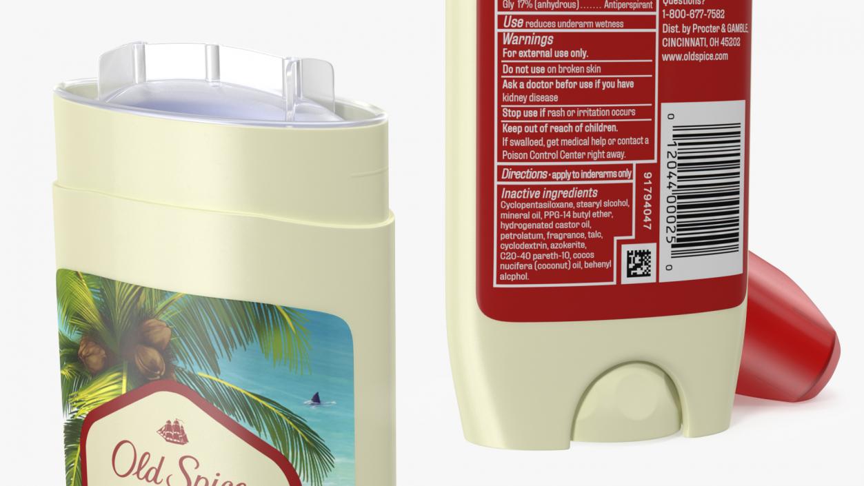 3D model Old Spice Invisible Solid Deodorant Fiji