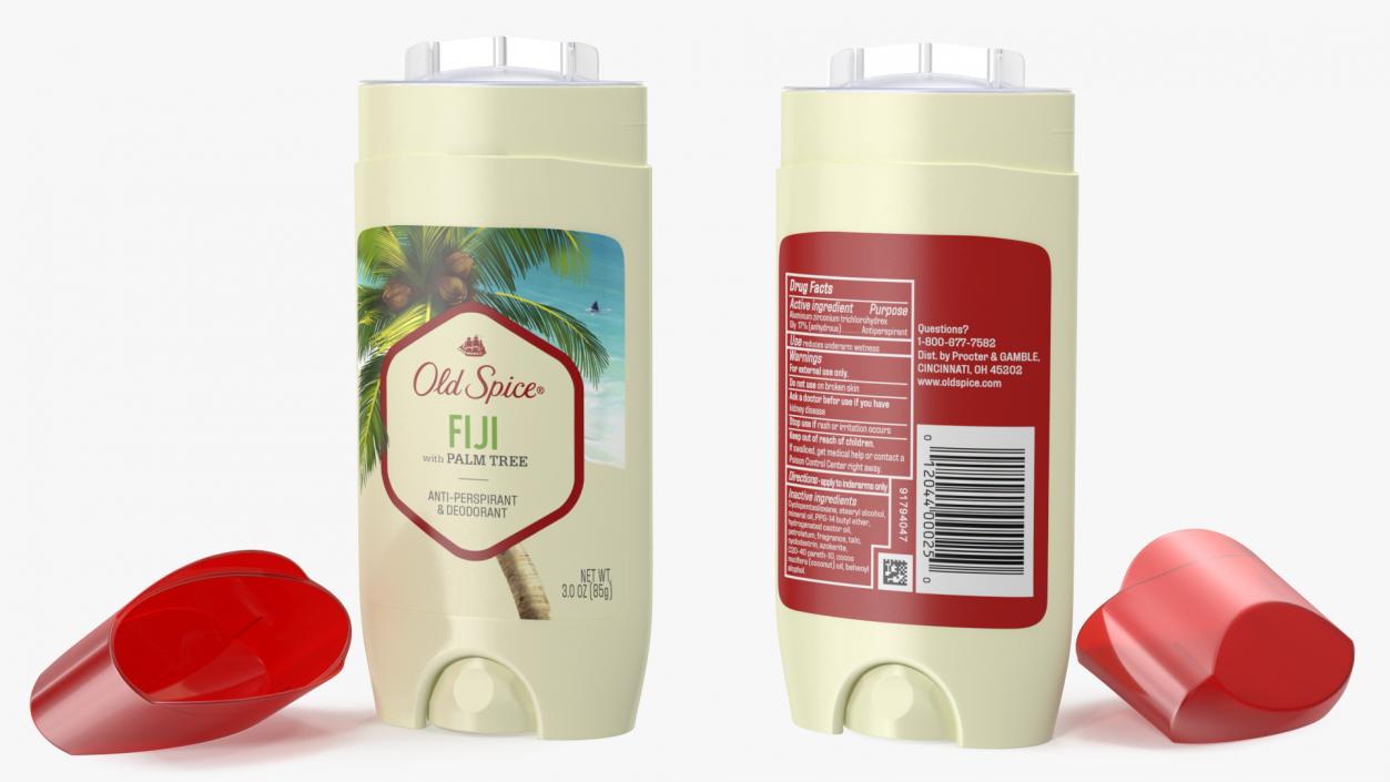 3D model Old Spice Invisible Solid Deodorant Fiji