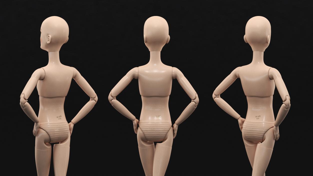 Barbie Doll Without Clothes 3D