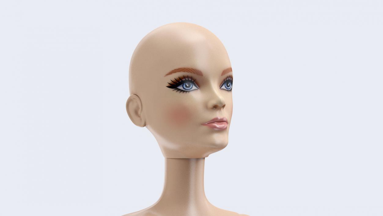 Barbie Doll Without Clothes 3D