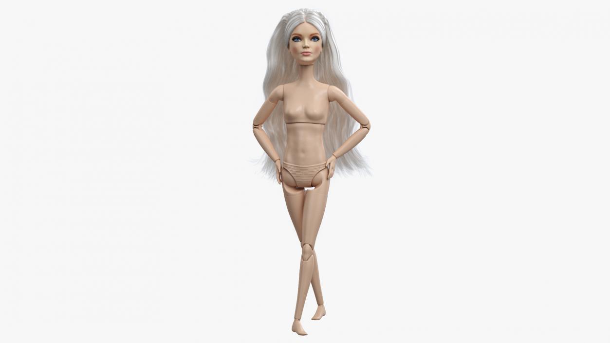 Barbie Doll Without Clothes 3D