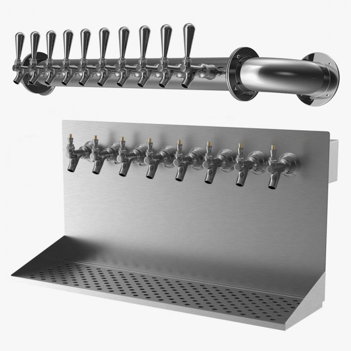 Wall Mount Beer Dispensers Collection 3D