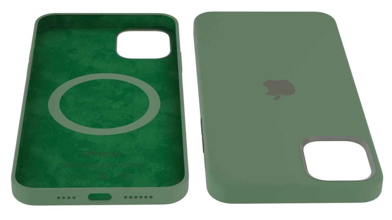 iPhone 12 Pro Max Silicone Case Cyprus Green 3D model