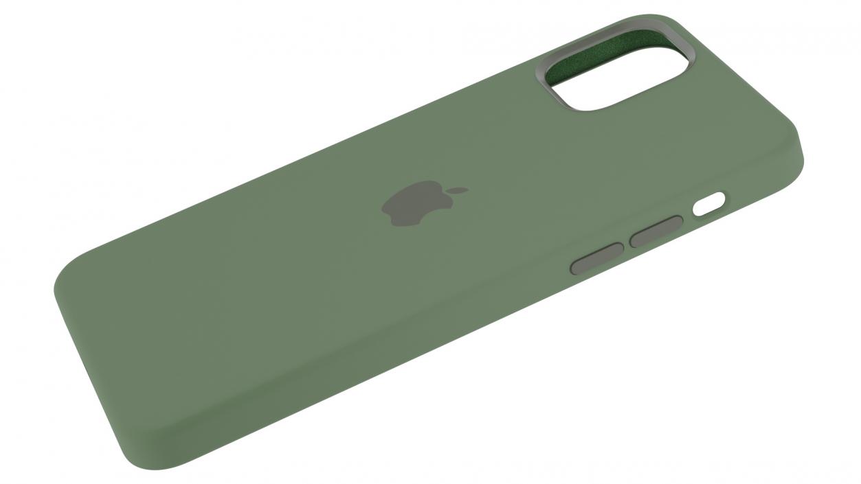 iPhone 12 Pro Max Silicone Case Cyprus Green 3D model