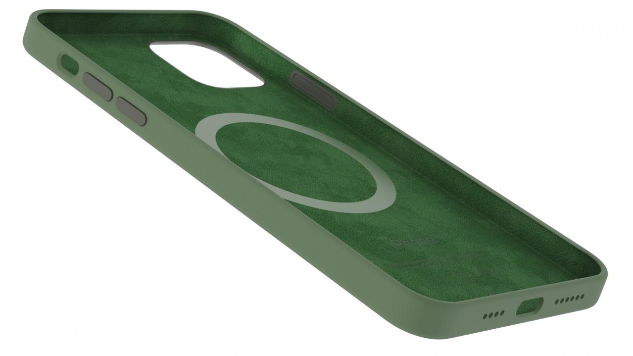 iPhone 12 Pro Max Silicone Case Cyprus Green 3D model