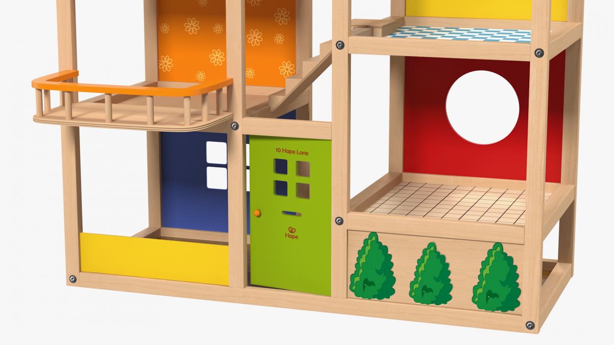 3D All Seasons Kids Wooden Dollhouse by Hape