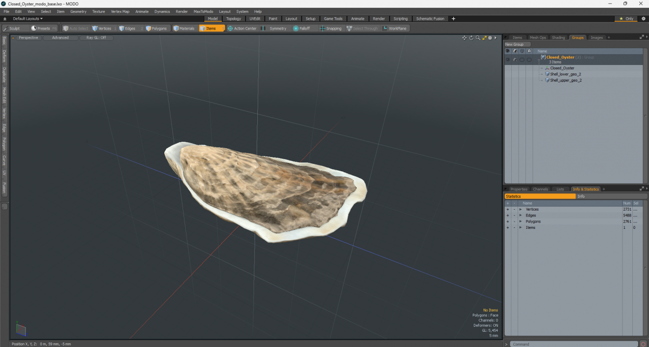 3D model Closed Oyster 2