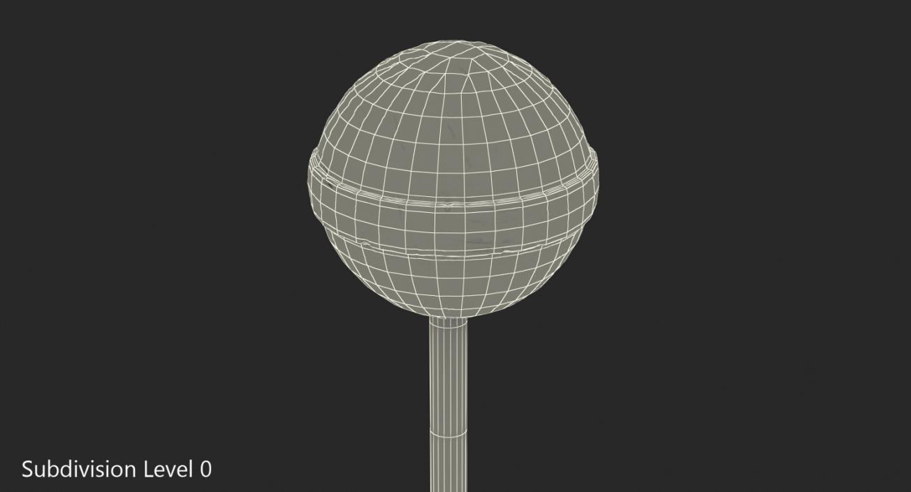 3D model Lollipop Orange