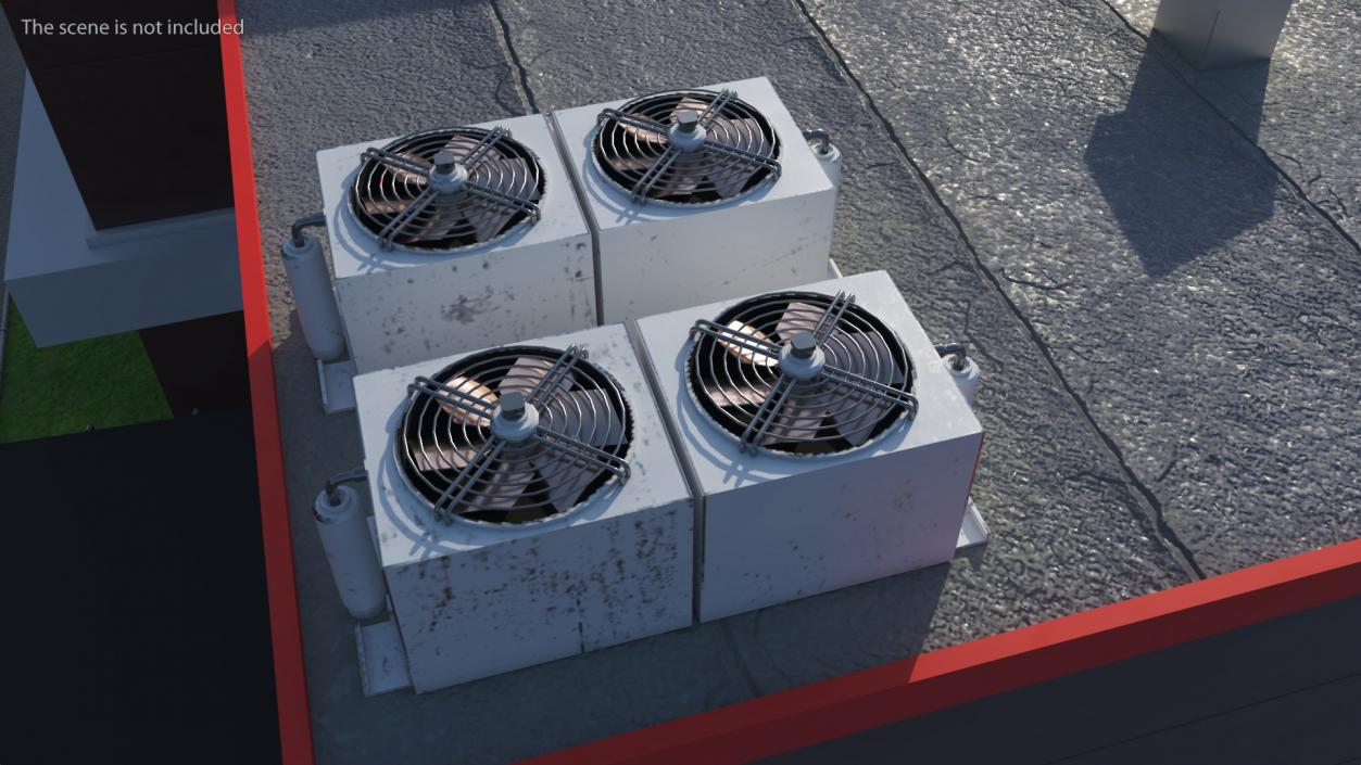 3D model Industrial HVAC Unit