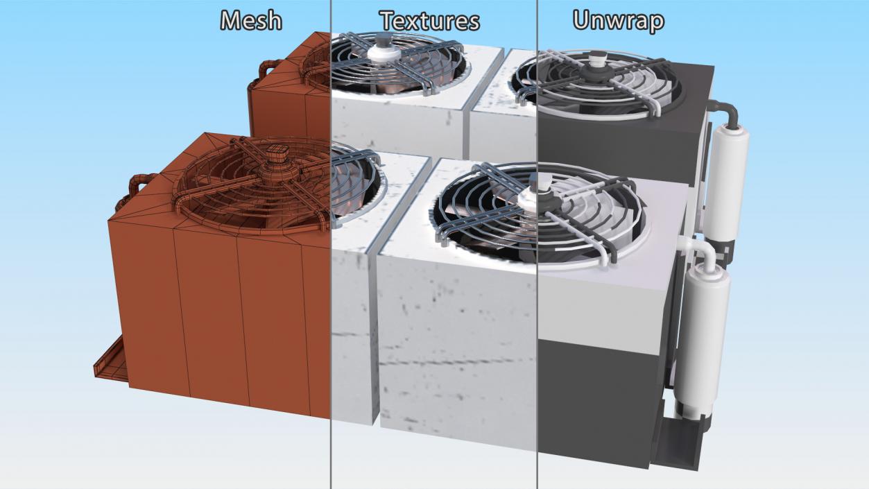 3D model Industrial HVAC Unit