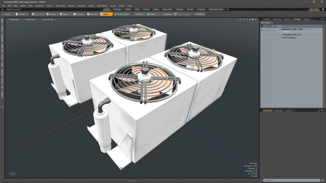 3D model Industrial HVAC Unit