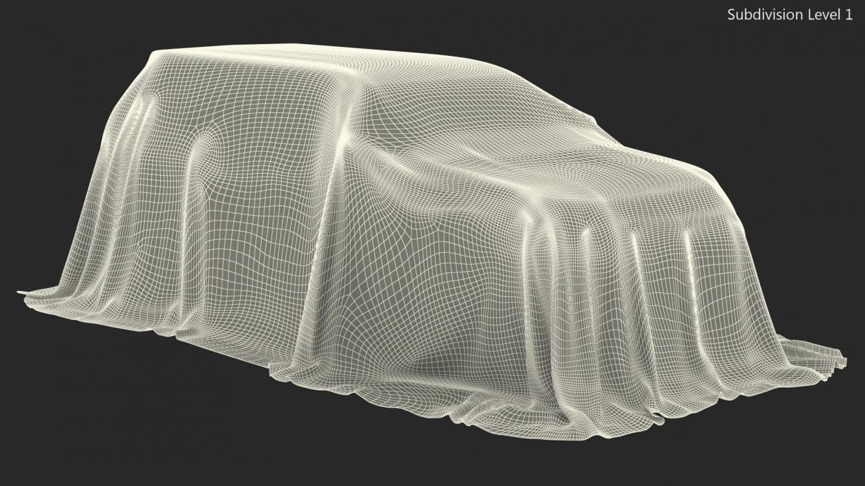 SUV Cover Material Protection 3D model