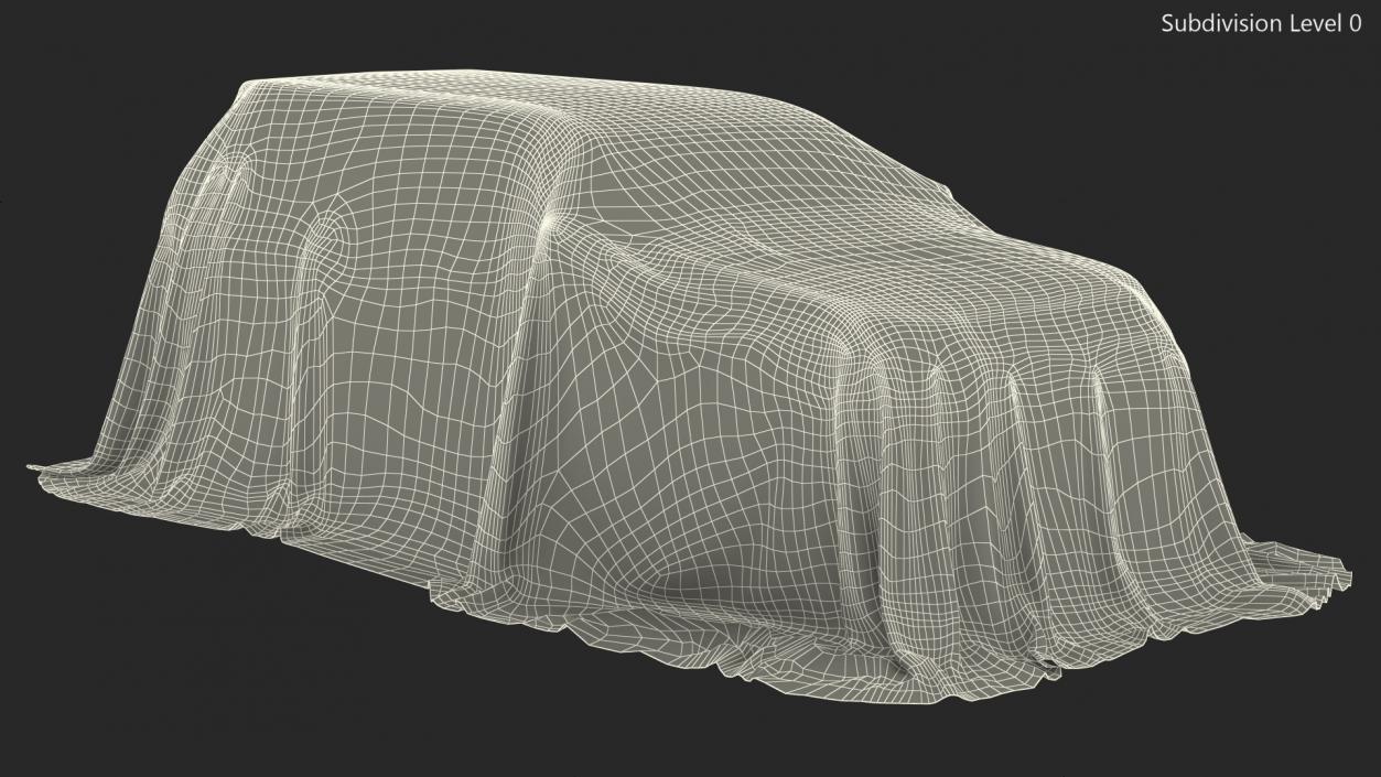 SUV Cover Material Protection 3D model