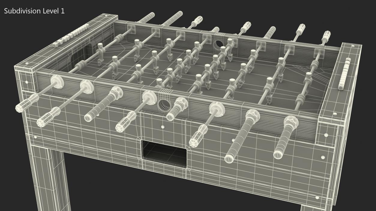 Foosball Table Generic 3D