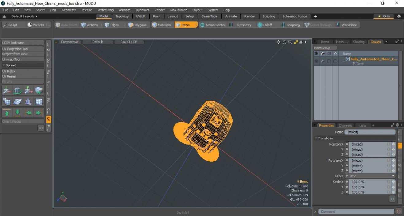 Fully Automated Floor Cleaner 3D model