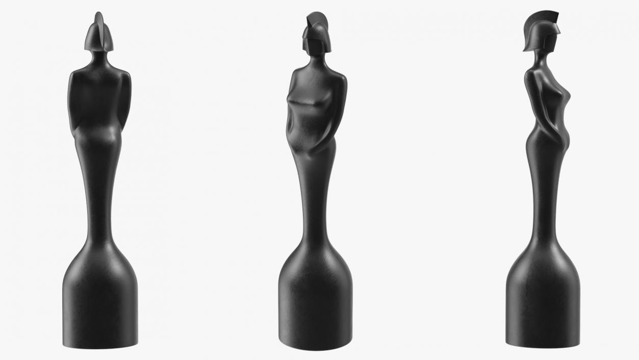 3D BRIT Award Statue Matte model