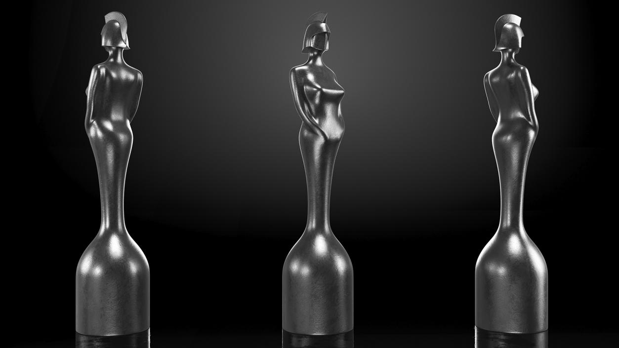 3D BRIT Award Statue Matte model