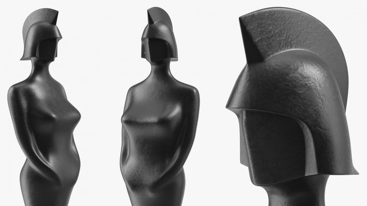 3D BRIT Award Statue Matte model