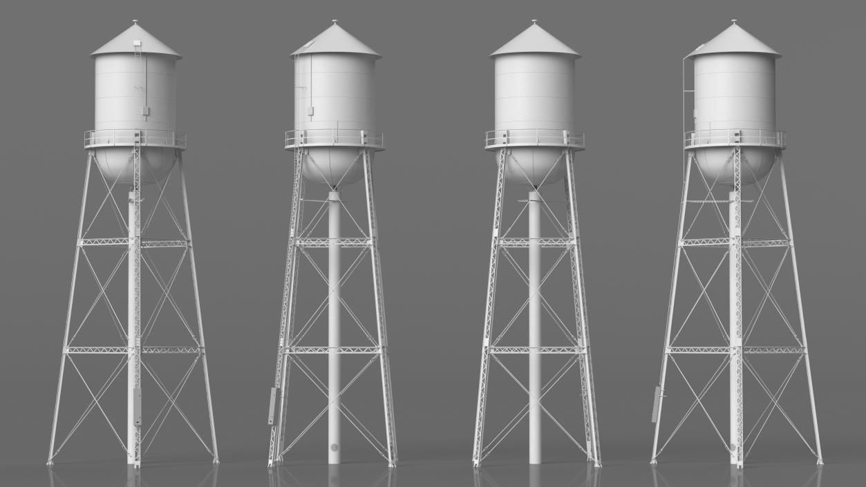 3D model Water Tower No1