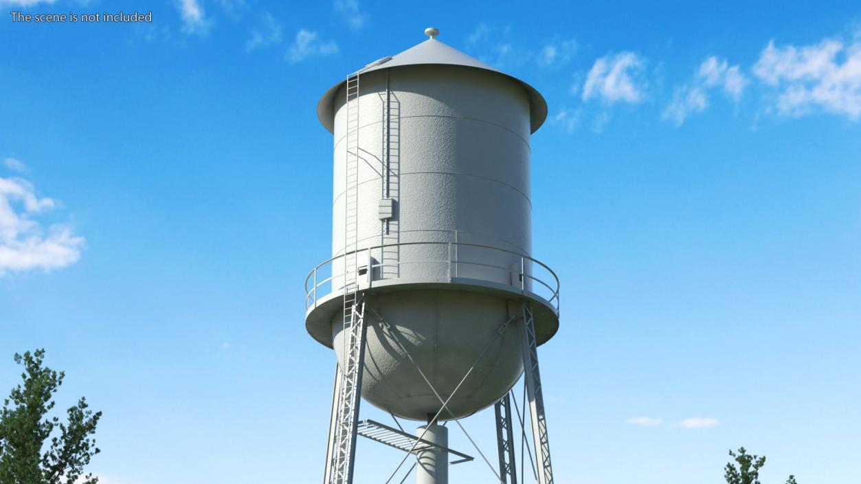 3D model Water Tower No1