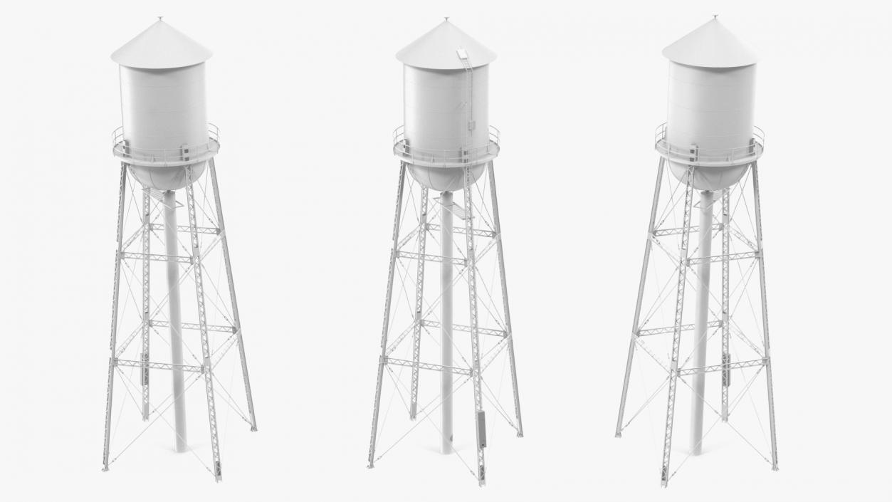 3D model Water Tower No1