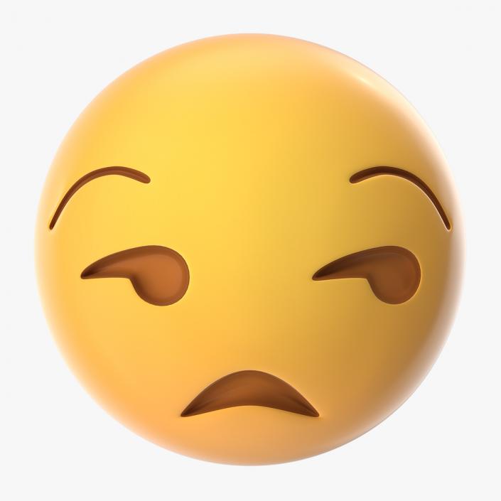 Unamused Emoji 3D model