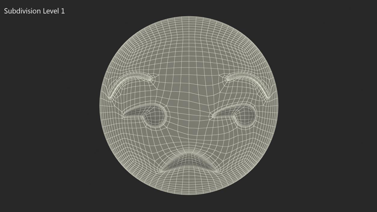 Unamused Emoji 3D model