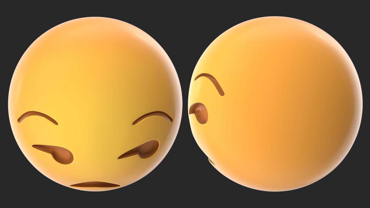 Unamused Emoji 3D model