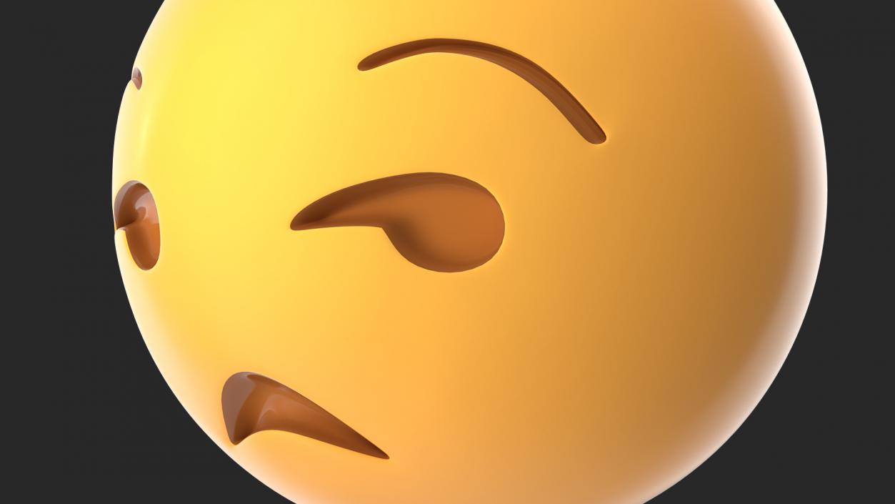 Unamused Emoji 3D model