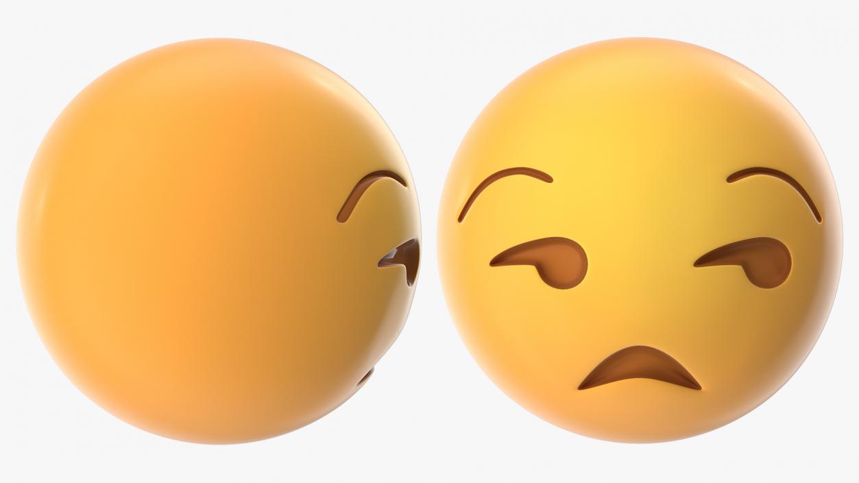 Unamused Emoji 3D model