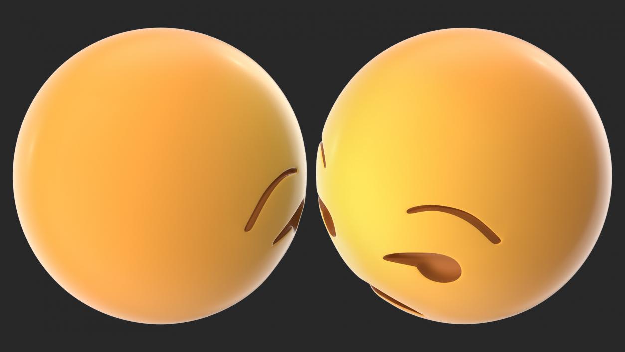 Unamused Emoji 3D model