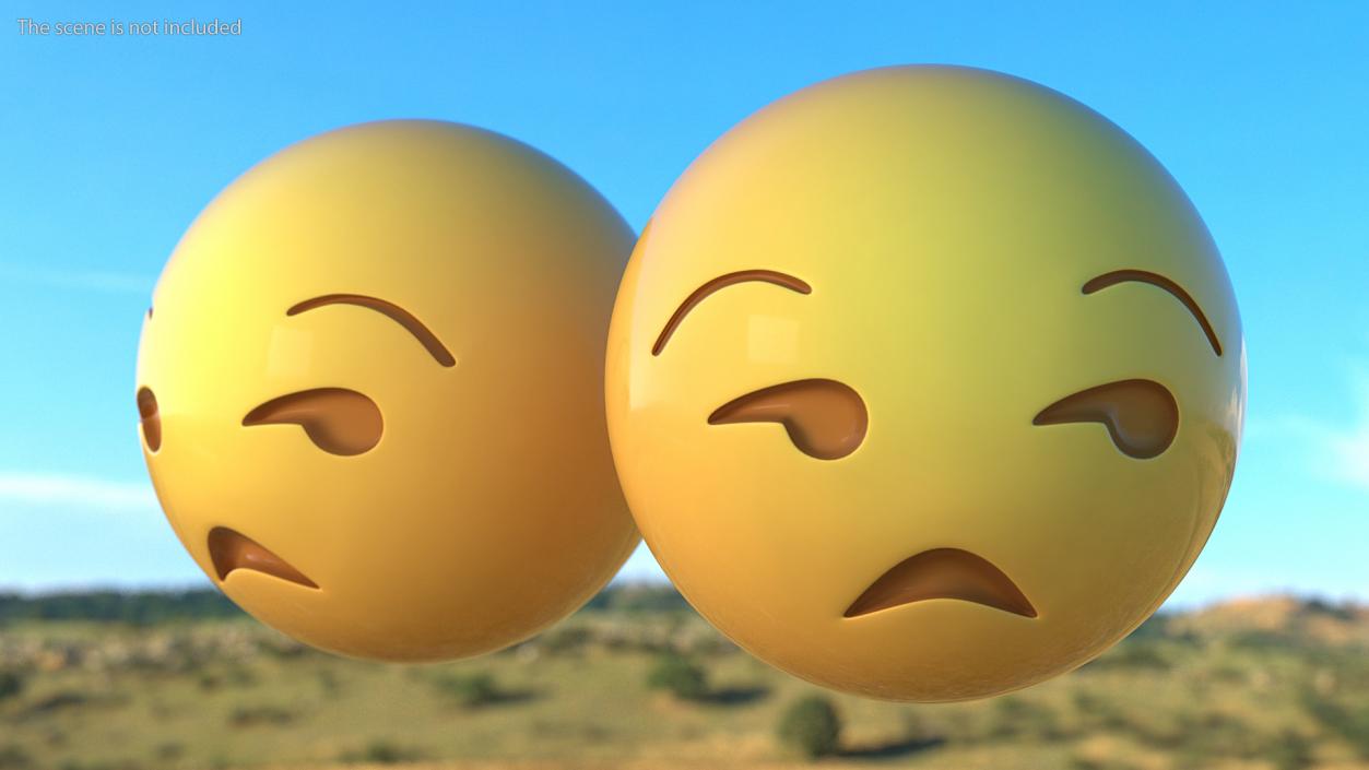 Unamused Emoji 3D model