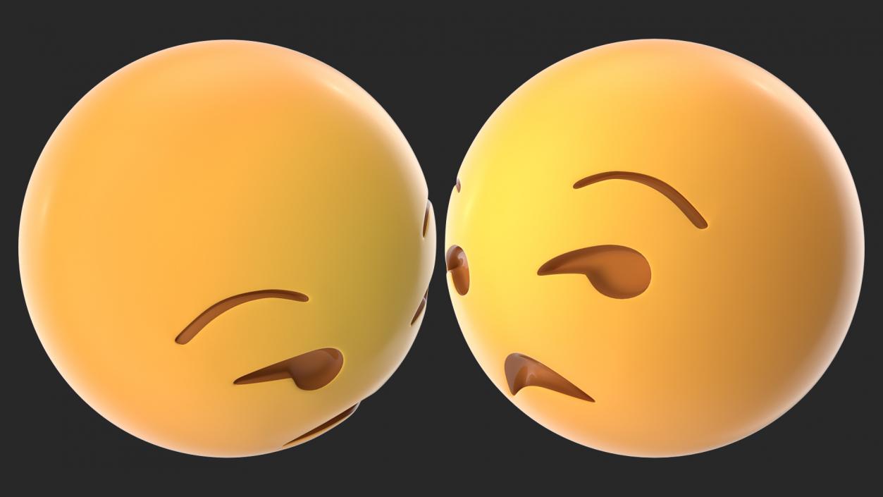 Unamused Emoji 3D model