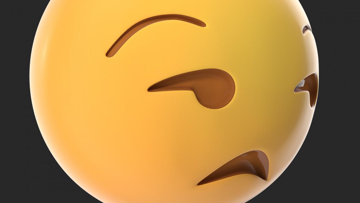 Unamused Emoji 3D model