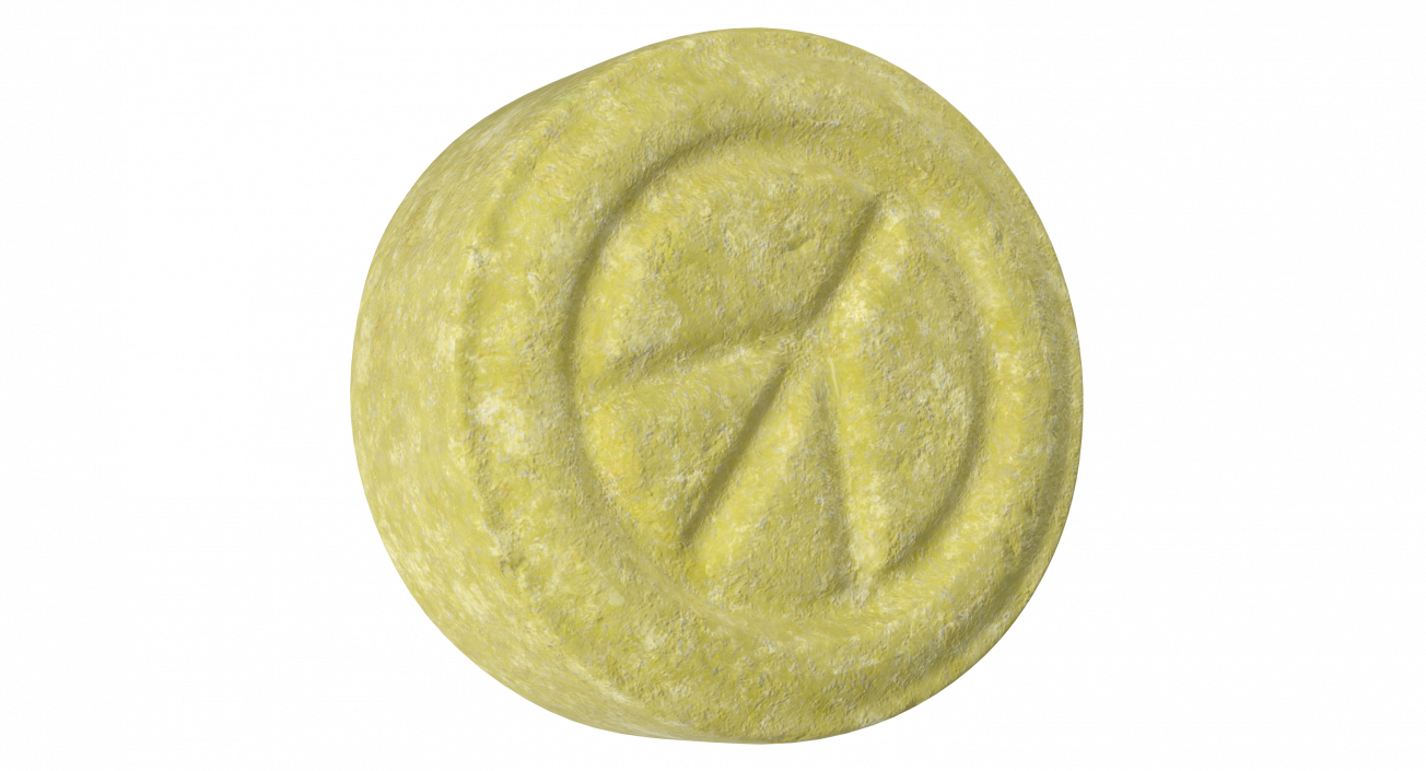 3D model Ecstasy Pill Peace Symbol