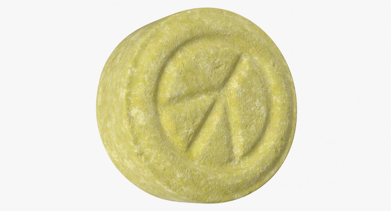 3D model Ecstasy Pill Peace Symbol