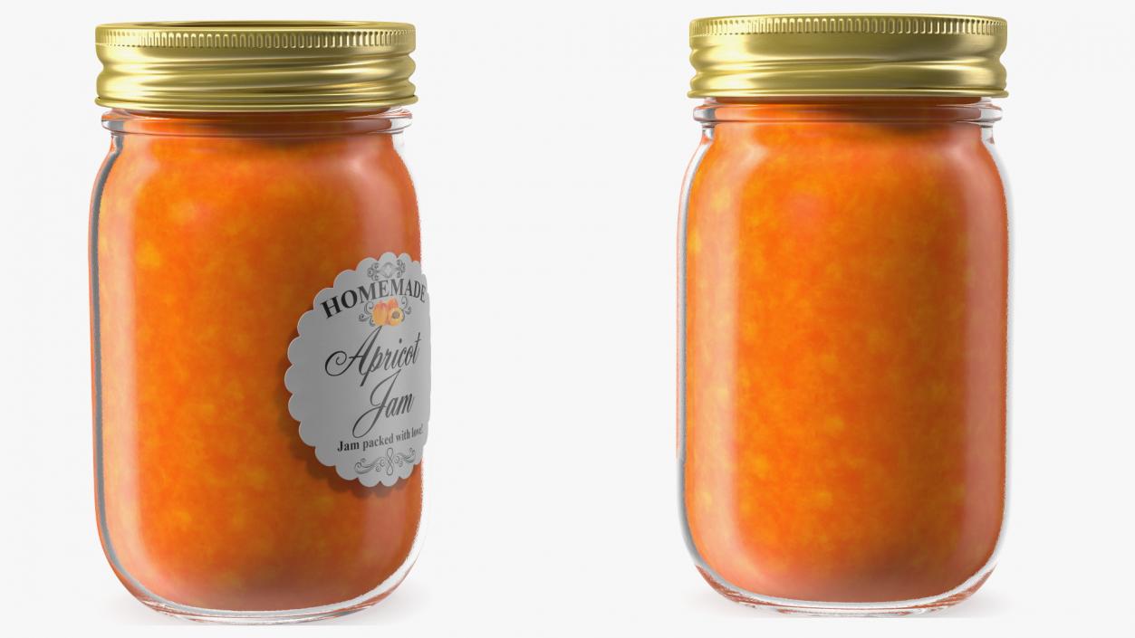 3D model Jam Jar Apricot