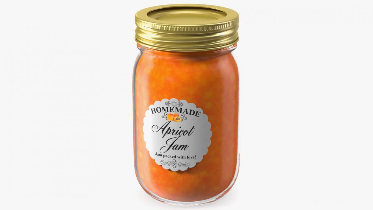 3D model Jam Jar Apricot