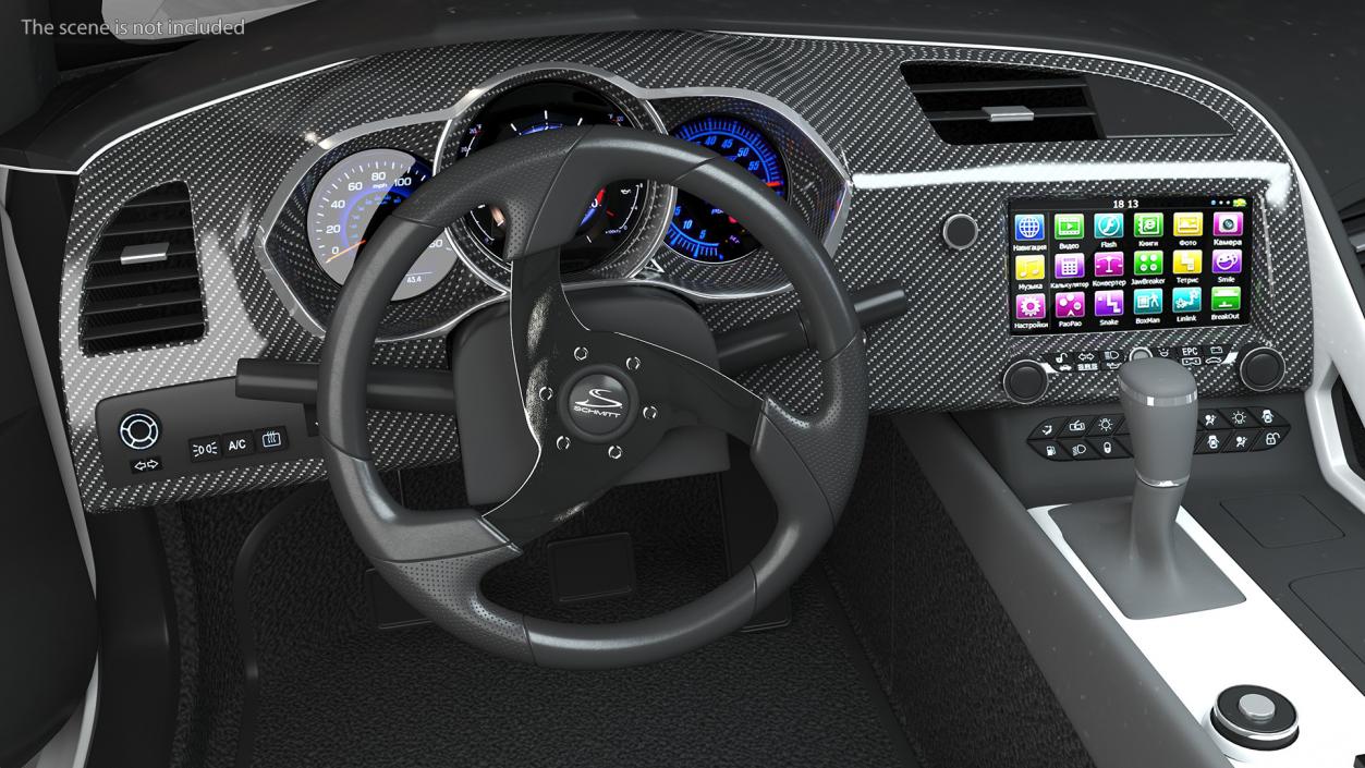 3D model Lite Polyurethane Steering Wheel Schmitt