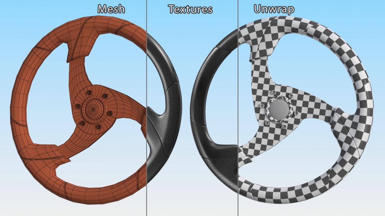 3D model Lite Polyurethane Steering Wheel Schmitt