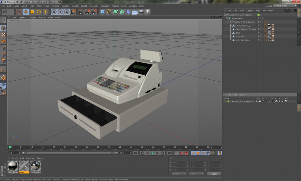 Electronic Cash Register 3D model