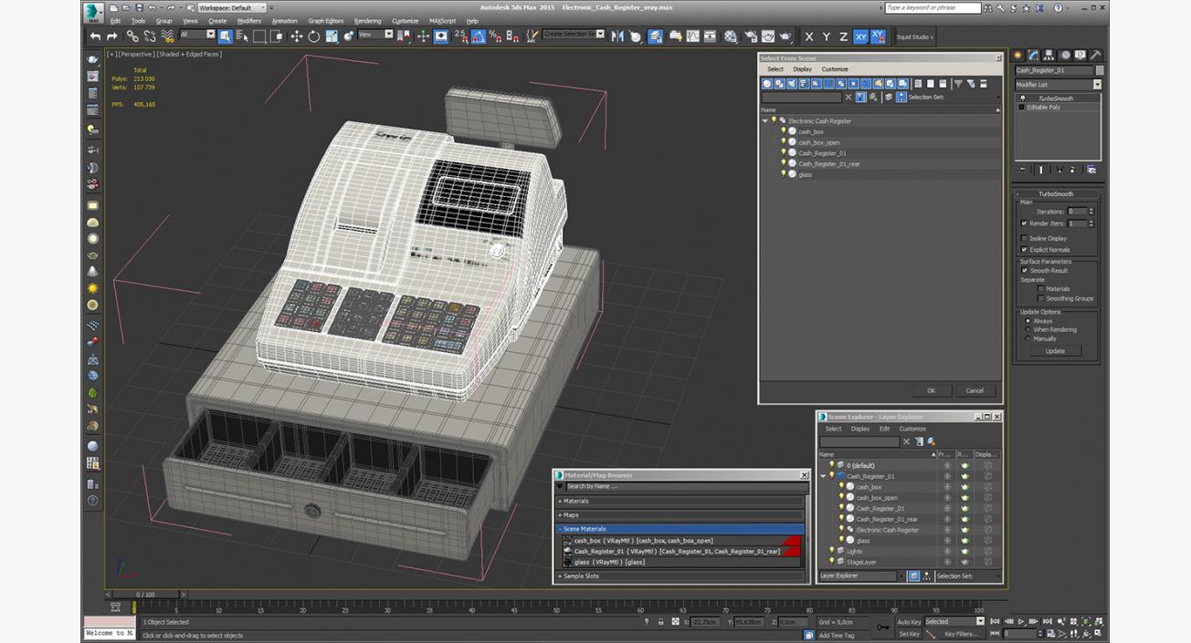 Electronic Cash Register 3D model