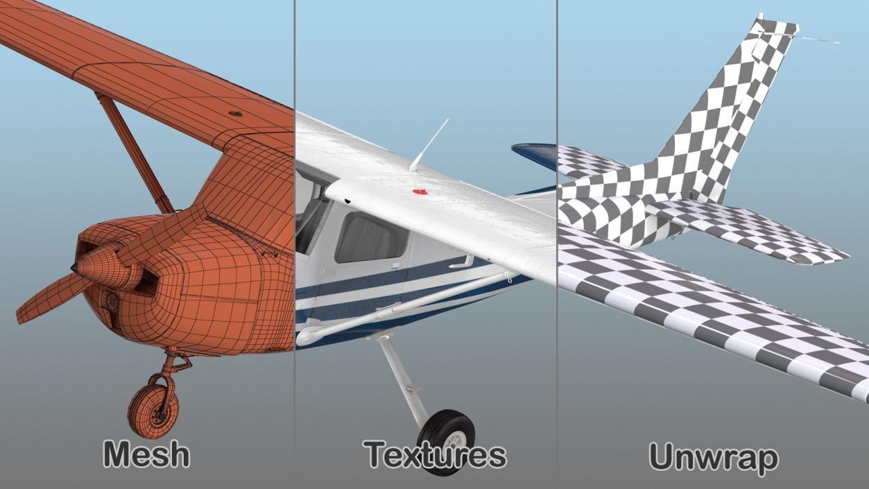 Multipurpose Civil Aircraft Generic Rigged 3D