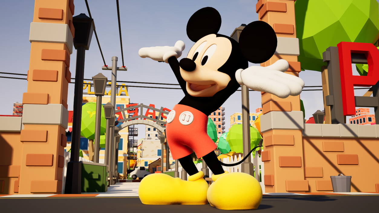 3D Happy Mickey Mouse Character model