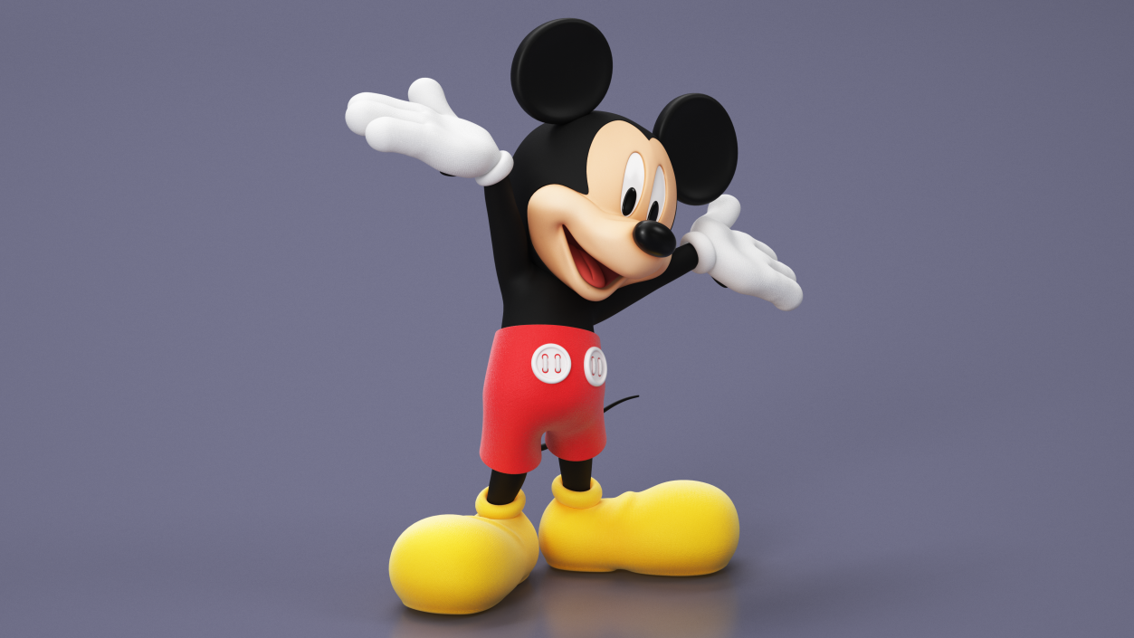 3D Happy Mickey Mouse Character model