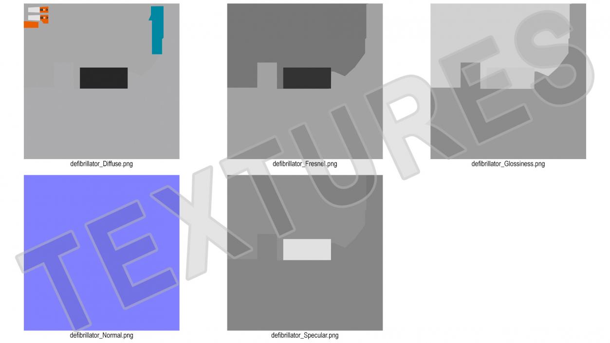 Detachable Defibrillator Pads 3D model