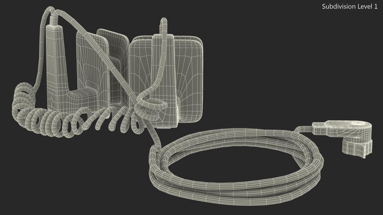 Detachable Defibrillator Pads 3D model