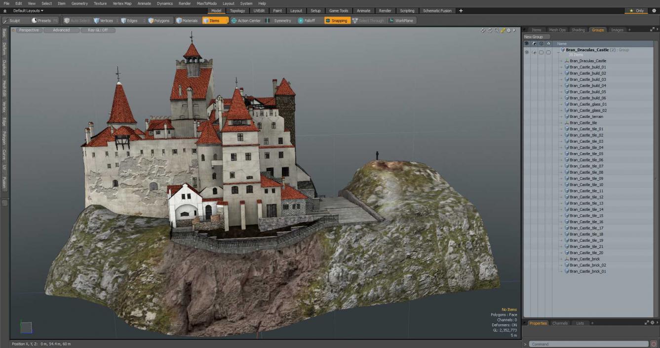 3D model Bran Draculas Castle