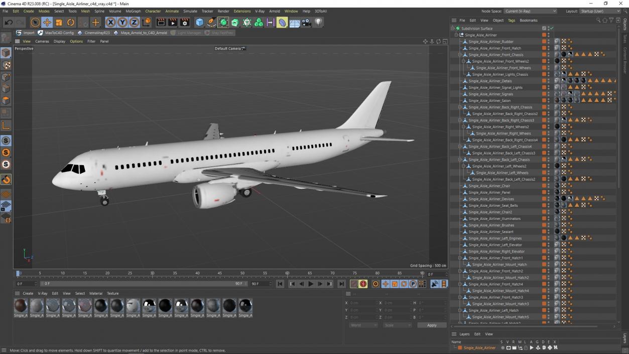 3D Single Aisle Airliner